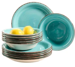 Teller-Set, Steingut Lumaca Laguna