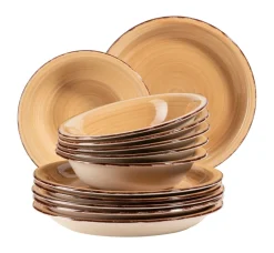 Teller-Set, Steingut Lumaca Laguna