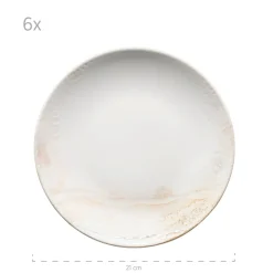 Teller-Set, Steinzeug Ossia 6 x Suppenteller, 6 x Speiseteller, 6 x Dessertteller