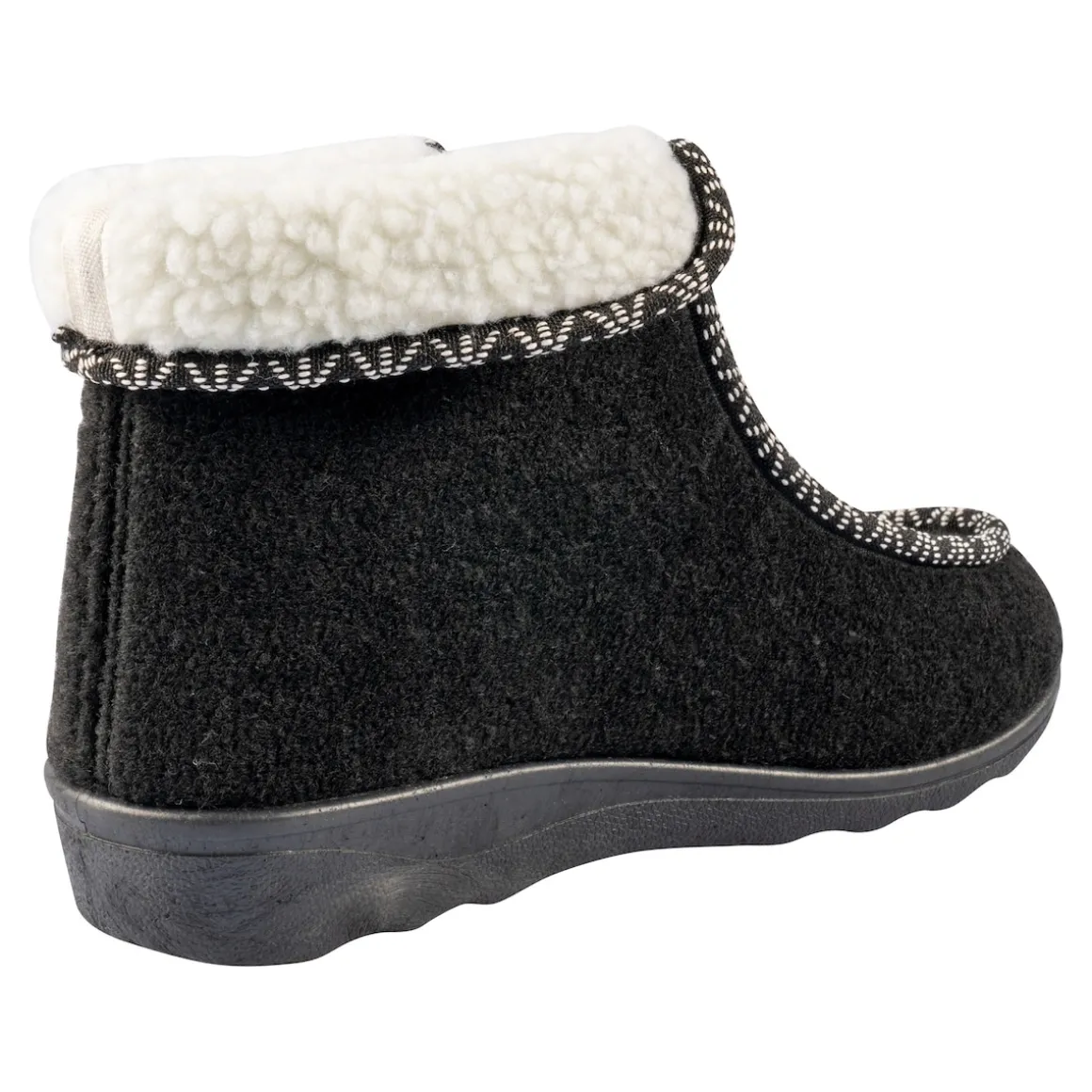 Thermo-Hausschuh schwarz