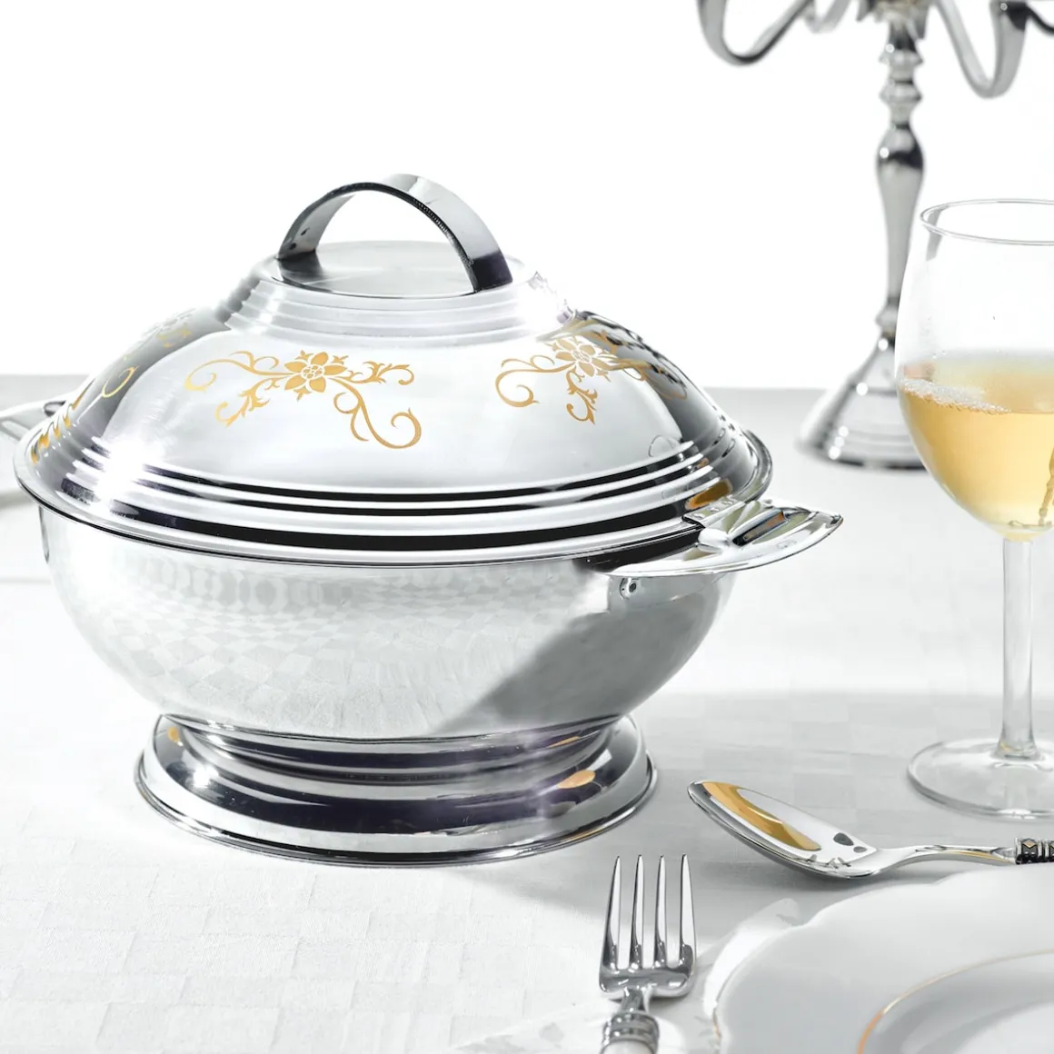 Thermoservierschüssel "Galant" - Edelstahl