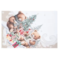 Tischläufer "Teddy-Bescherung", 140x40 cm