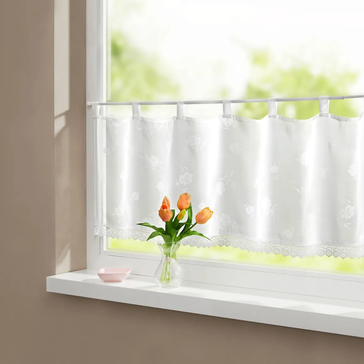 Transparent-Bistrogardine "Blume"