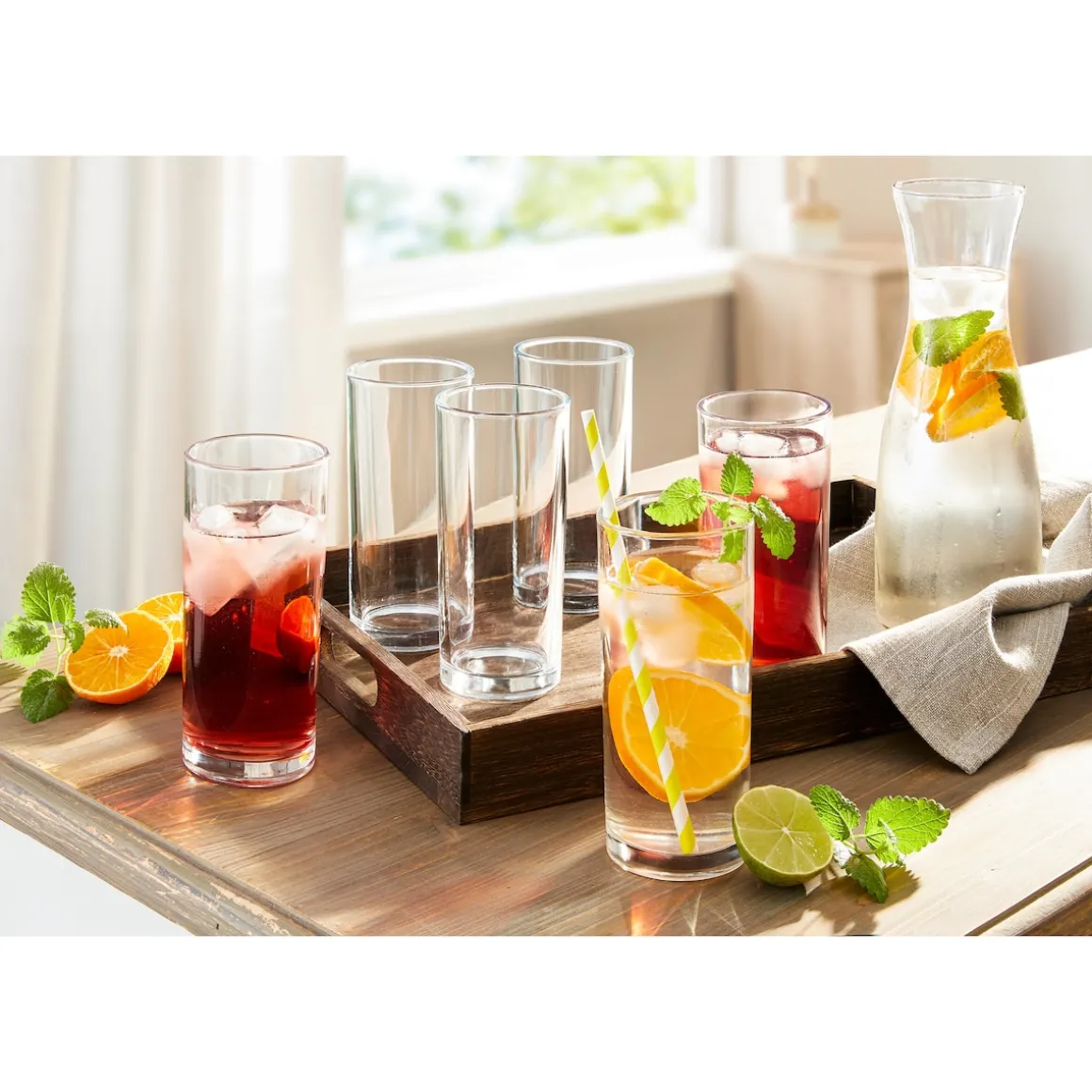 Trinkgläser-Set, 6 Stück je 400 ml