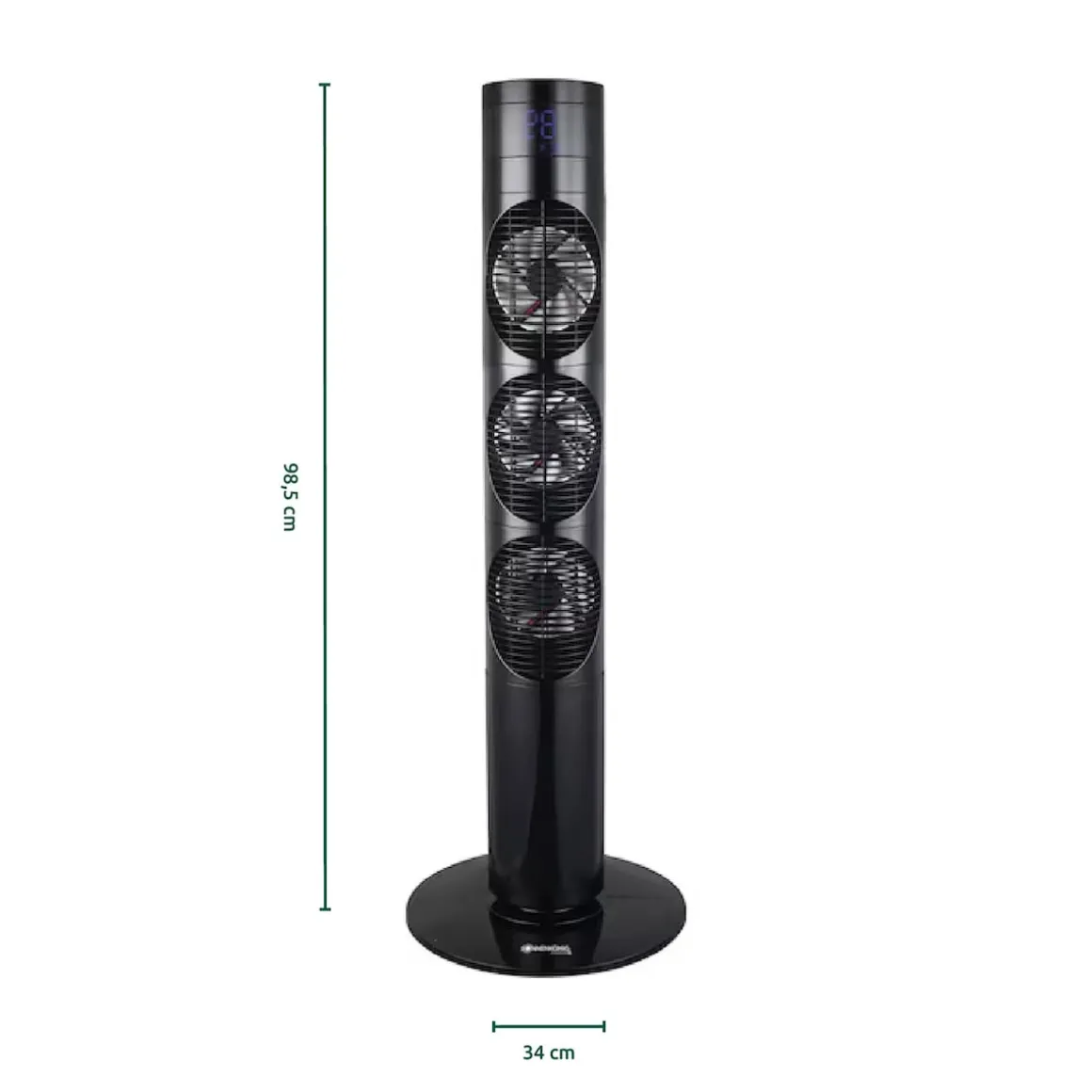 Turmventilator mit Fernbedienung "Dolmen 3"