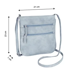 Umhängetasche "Ella" rauchblau
