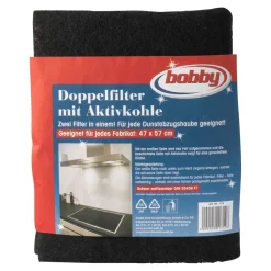 Universal Vlies-Dunstfilter für Dunstabzugshaube mit Aktivkohlefilter, 1 Stück