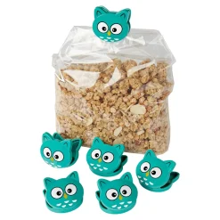 Verschlussclips, 6 Stück Eulen