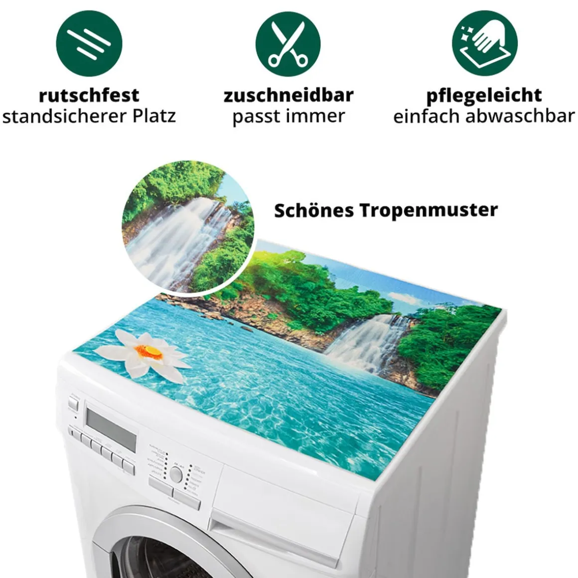 Waschmaschinen-Auflage "Wasserfall"