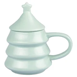 Weihnachtstasse „Tannenbaum“ mit Deckel, 270 ml grün