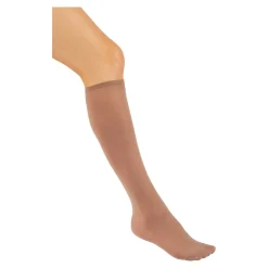 Weitschaft Kniestrümpfe, 3 Paar beige