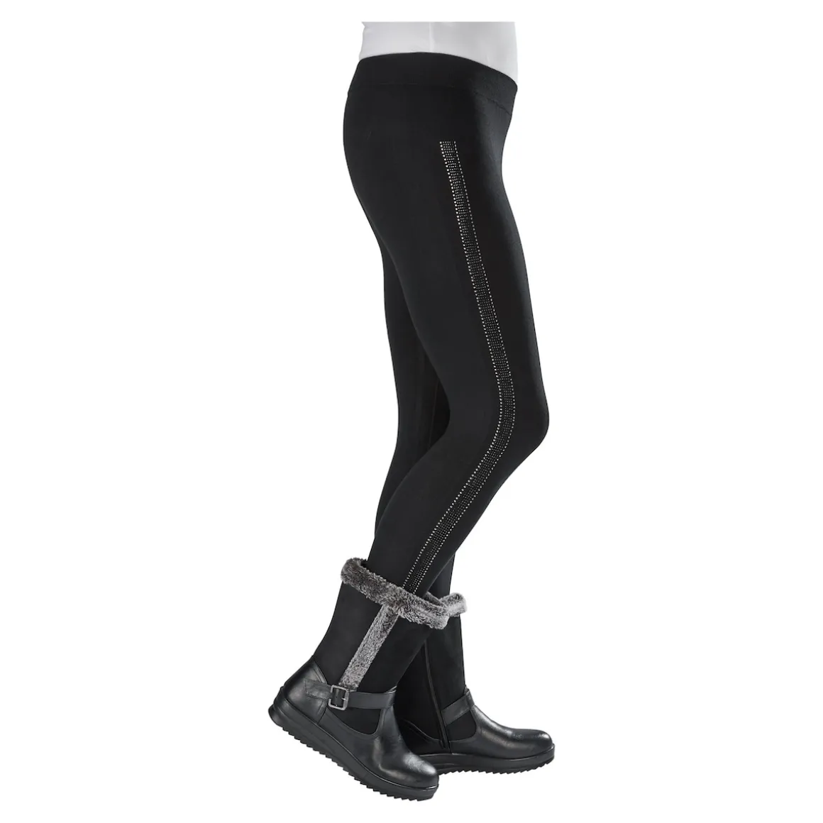 Winter-Kuschel-Stiefel "Sarah" schwarz