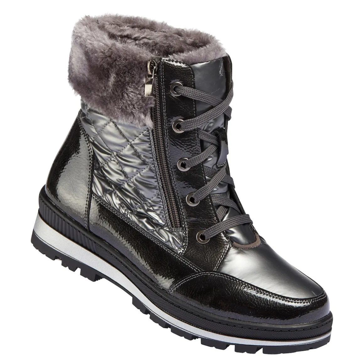 Winterstiefel "Wanda" zinngrau