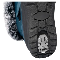 Winterstiefelette mit Spikes & Klett „Monika“ petrol