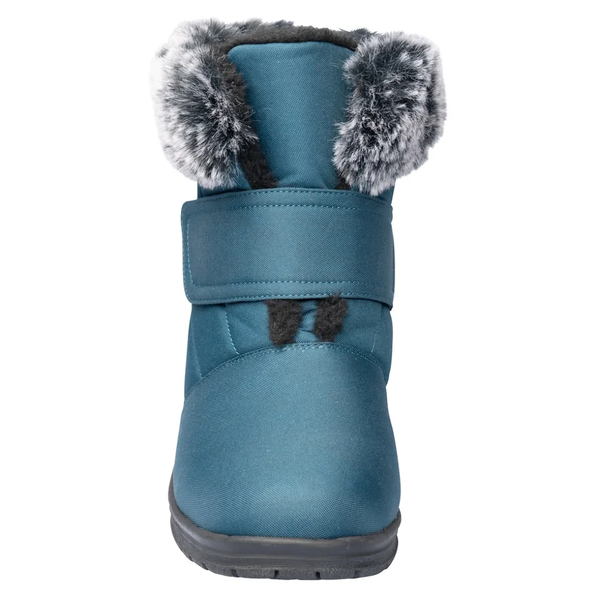 Winterstiefelette mit Spikes & Klett „Monika“ petrol