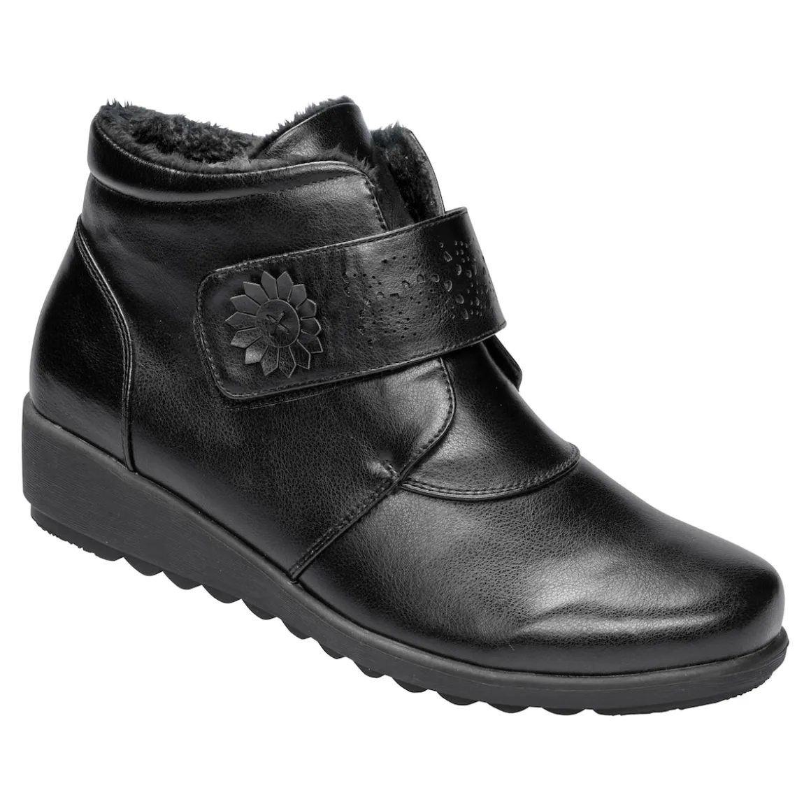 Wärme-Klettstiefelette „Beatrice“ schwarz