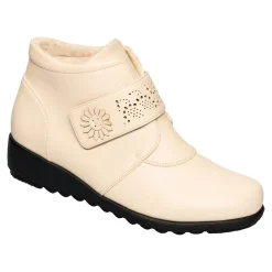 Wärme-Klettstiefelette „Beatrice“ creme