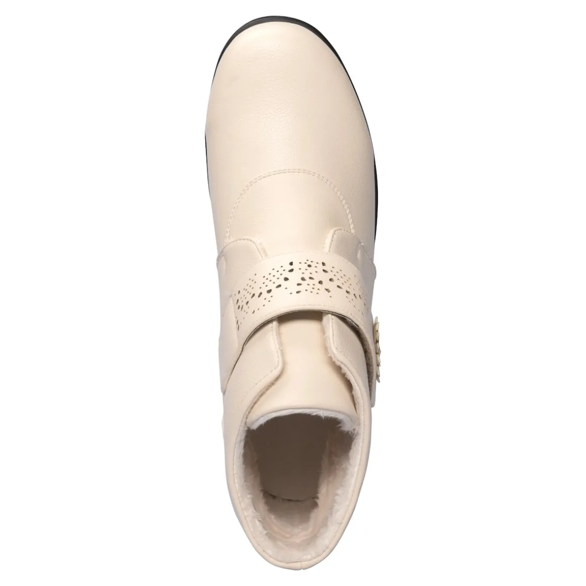Wärme-Klettstiefelette „Beatrice“ creme