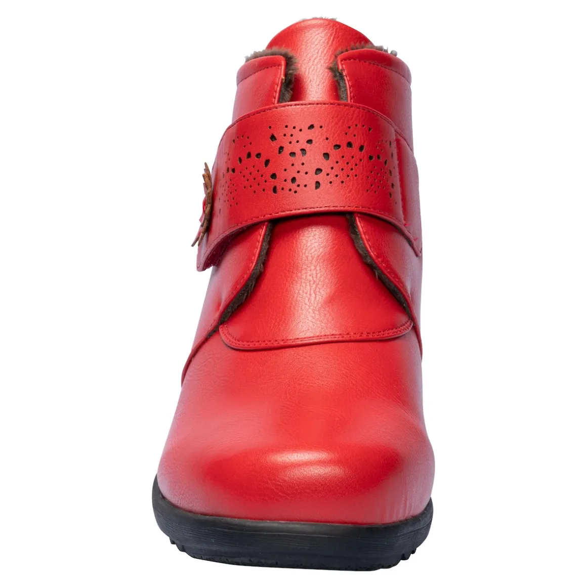 Wärme-Klettstiefelette „Beatrice“ rot