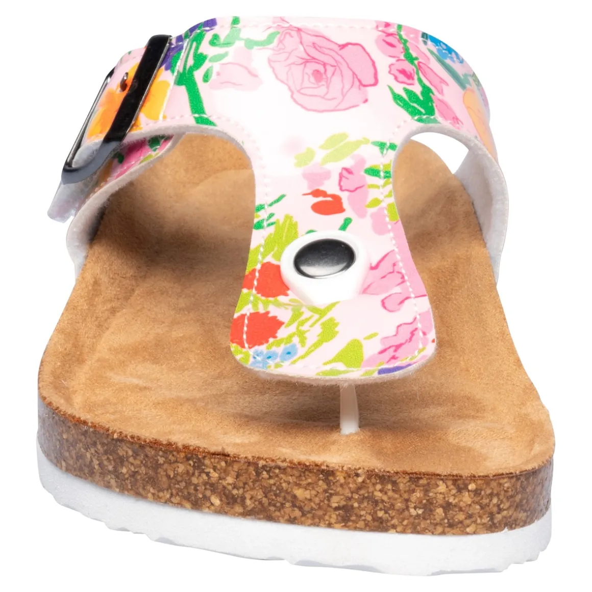 Zehen-Klettpantolette „Tropical“